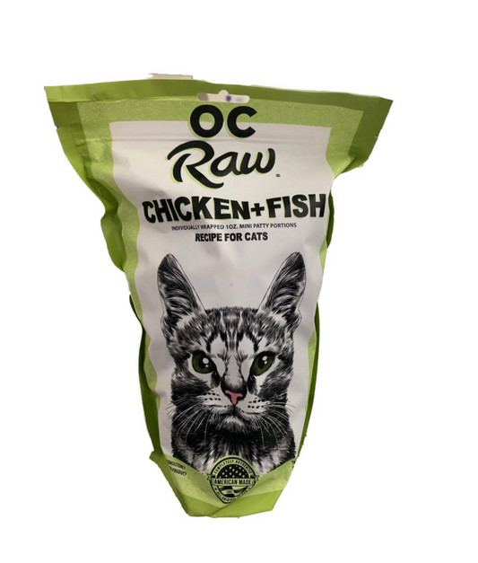 OC Raw Frozen Cat Food - Chicken & Fish Rox
