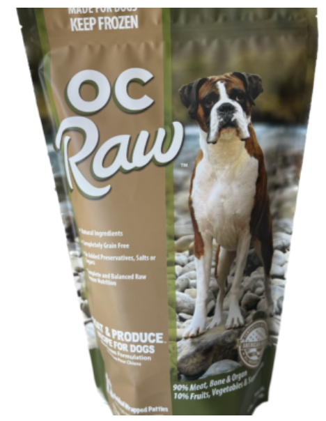 OC Raw Goat & Product Frozen Dog Food