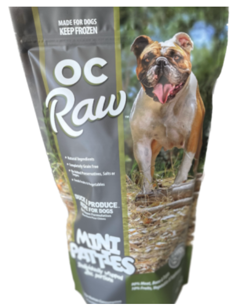 OC Raw Duck & Produce Frozen Dog Food