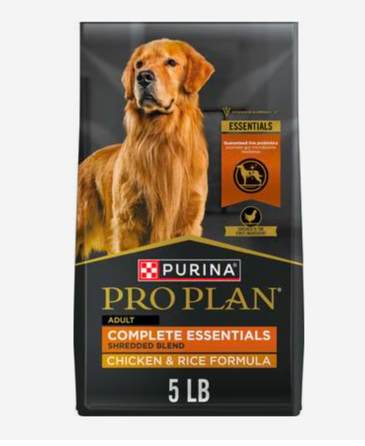 Pro Plan Complete Essentials Shredded Blend Chicken & Rice Dog Dry Food