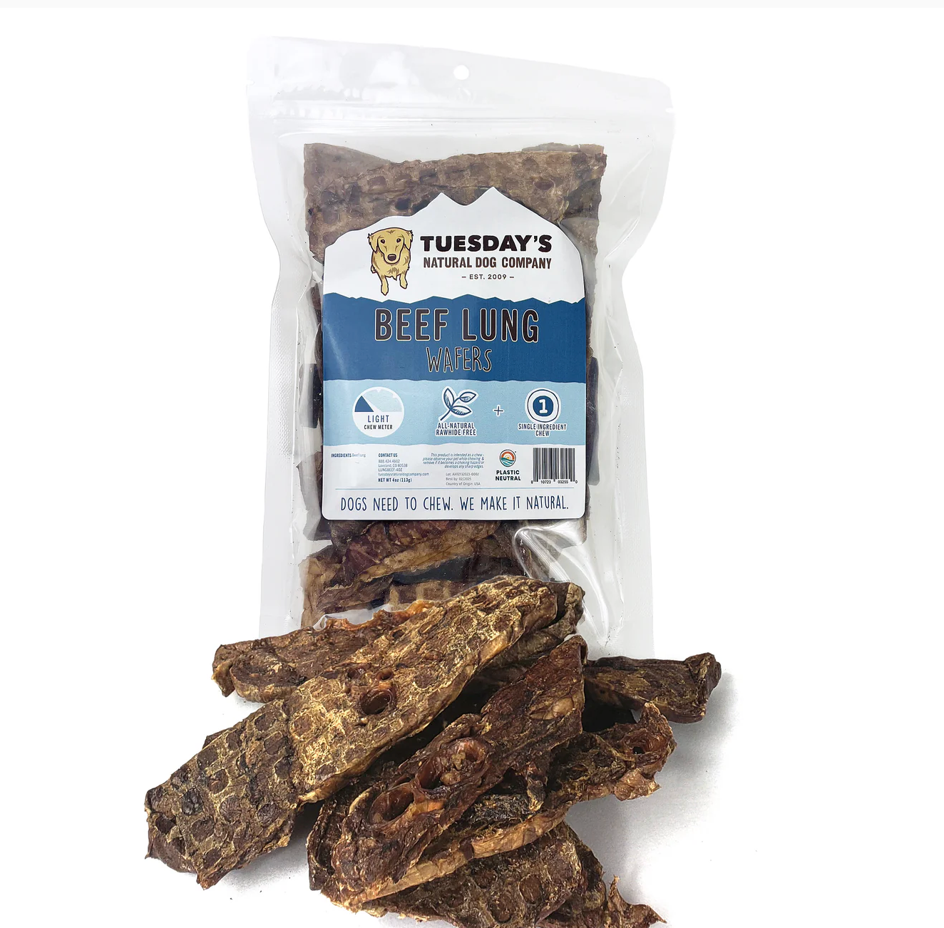Beef Lung Wafers