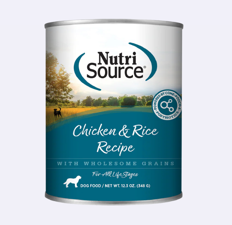 NutriSource Wet Dog Food Chicken & Rice