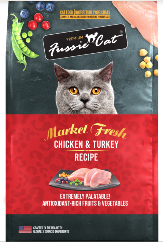 Fussie Cat Market Fresh Chicken & Turkey Recipe Dry Food