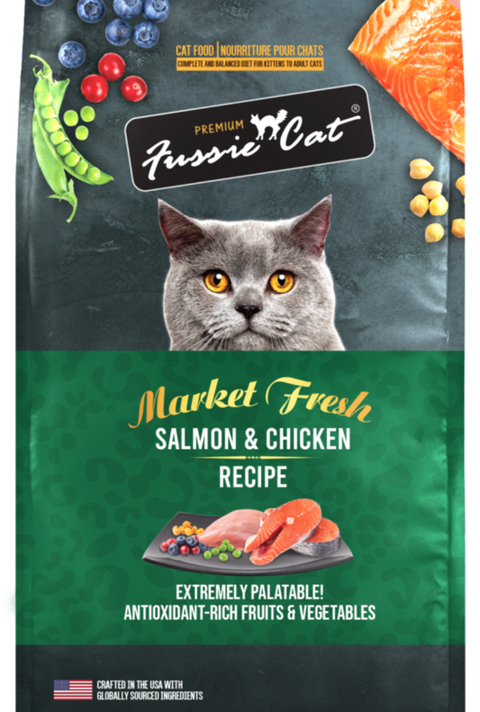 Fussie Cat Market Fresh Salmon & Chicken Recipe Dry Food