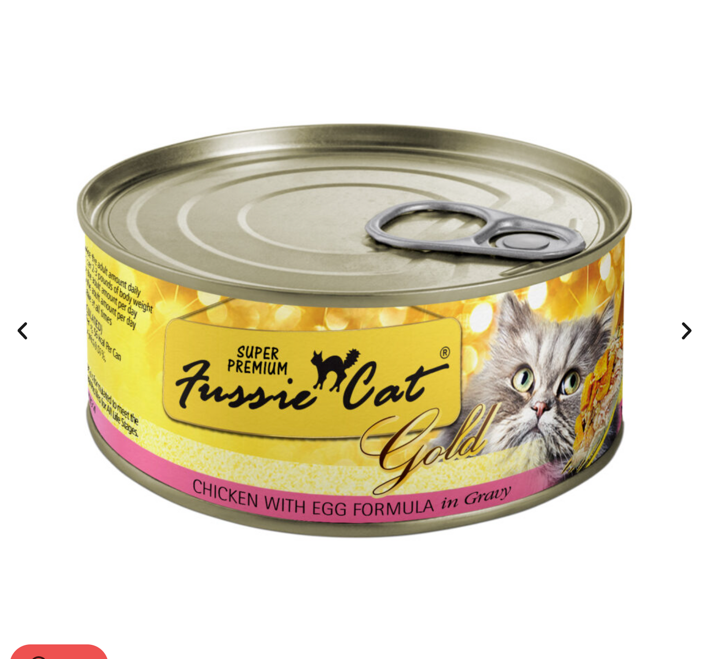 Fussie Cat Super Premium Gold Chicken with Egg Formula in Gravy Wet Cat Food