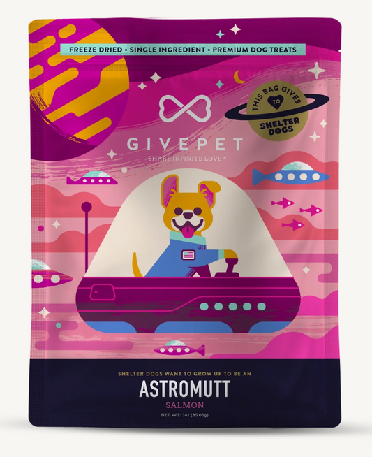 Give Pet - Astromutt Freeze-Dried Dog Treats, 3oz Bag