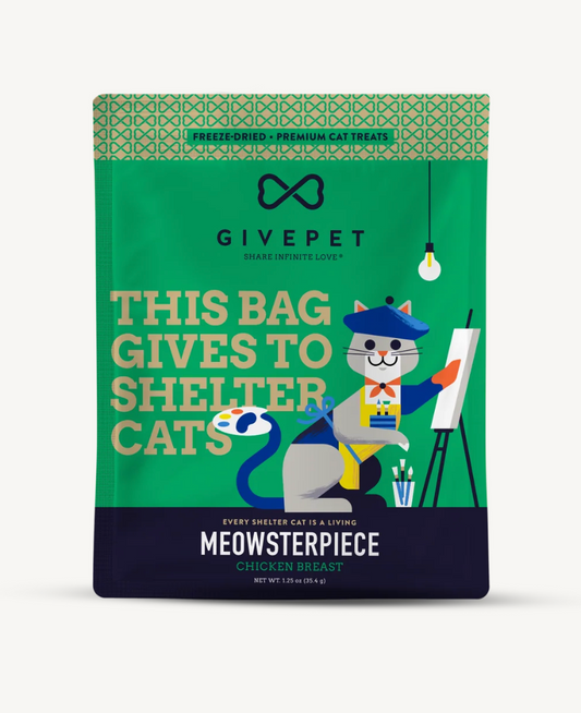 Give Pet - Meowsterpiece Freeze-Dried Cat Treats 1.25oz Bag