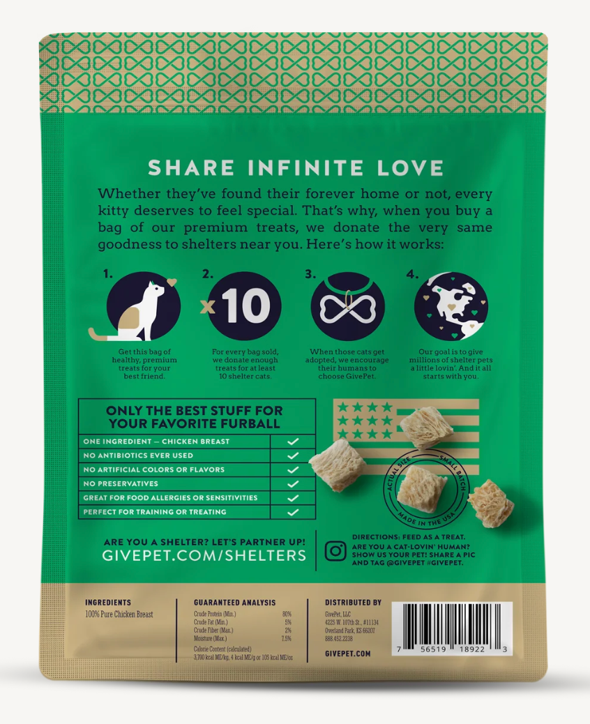 Give Pet - Meowsterpiece Freeze-Dried Cat Treats 1.25oz Bag