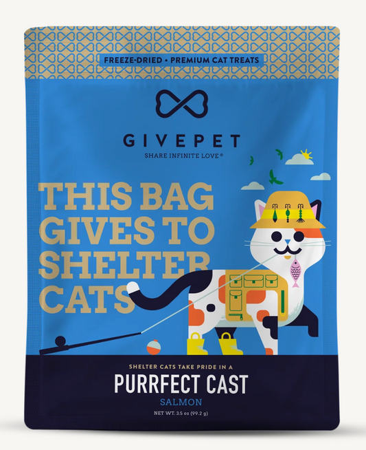 Give Pet - Purrfect Cast Freeze-Dried Cat Treats 1.25oz Bag