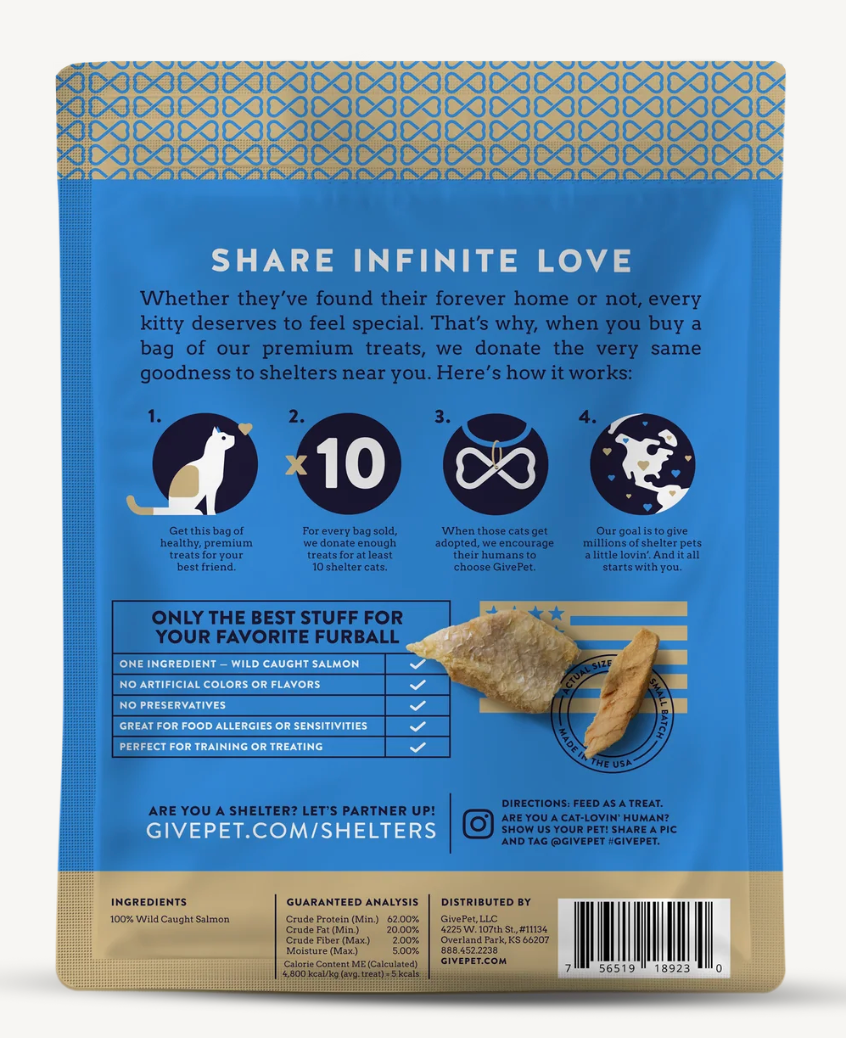 Give Pet - Purrfect Cast Freeze-Dried Cat Treats 1.25oz Bag