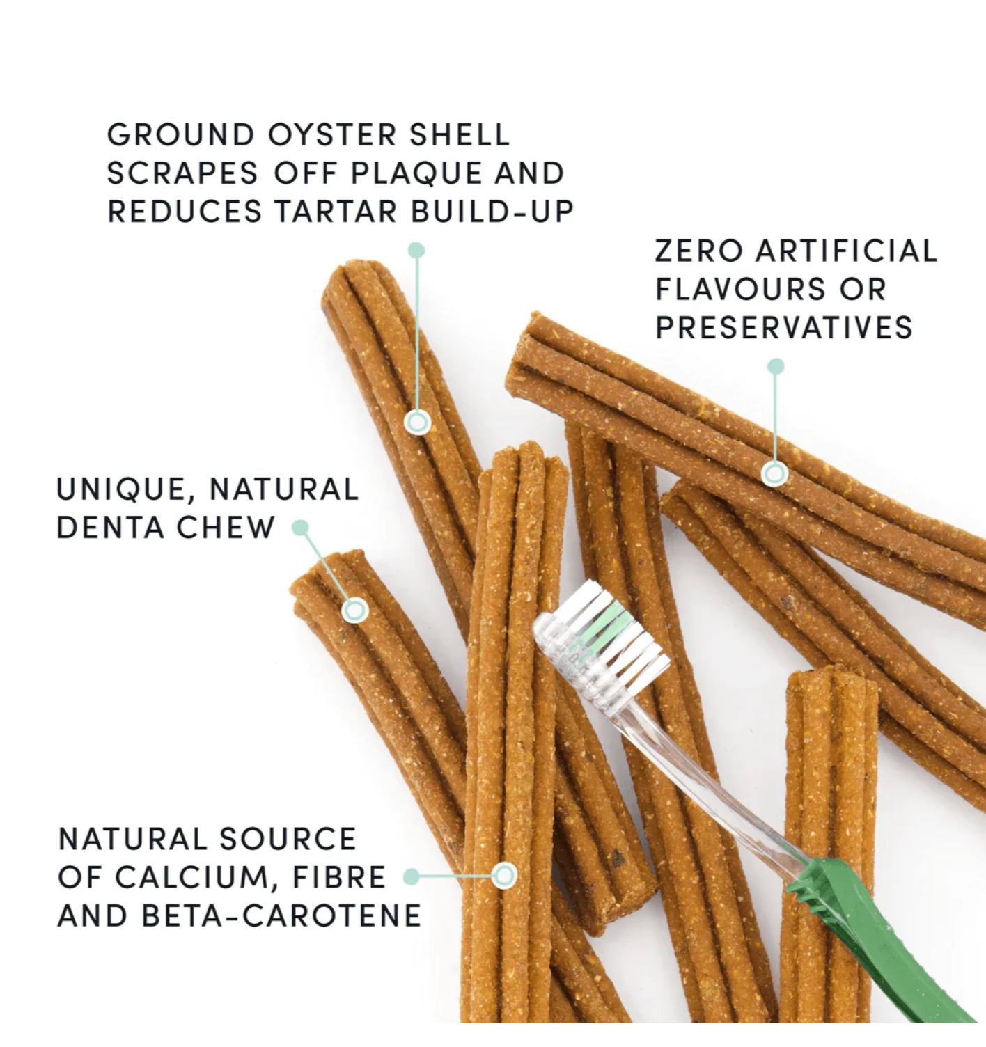 Crumps Naturals Plaque Busters Bacon Dental Sticks