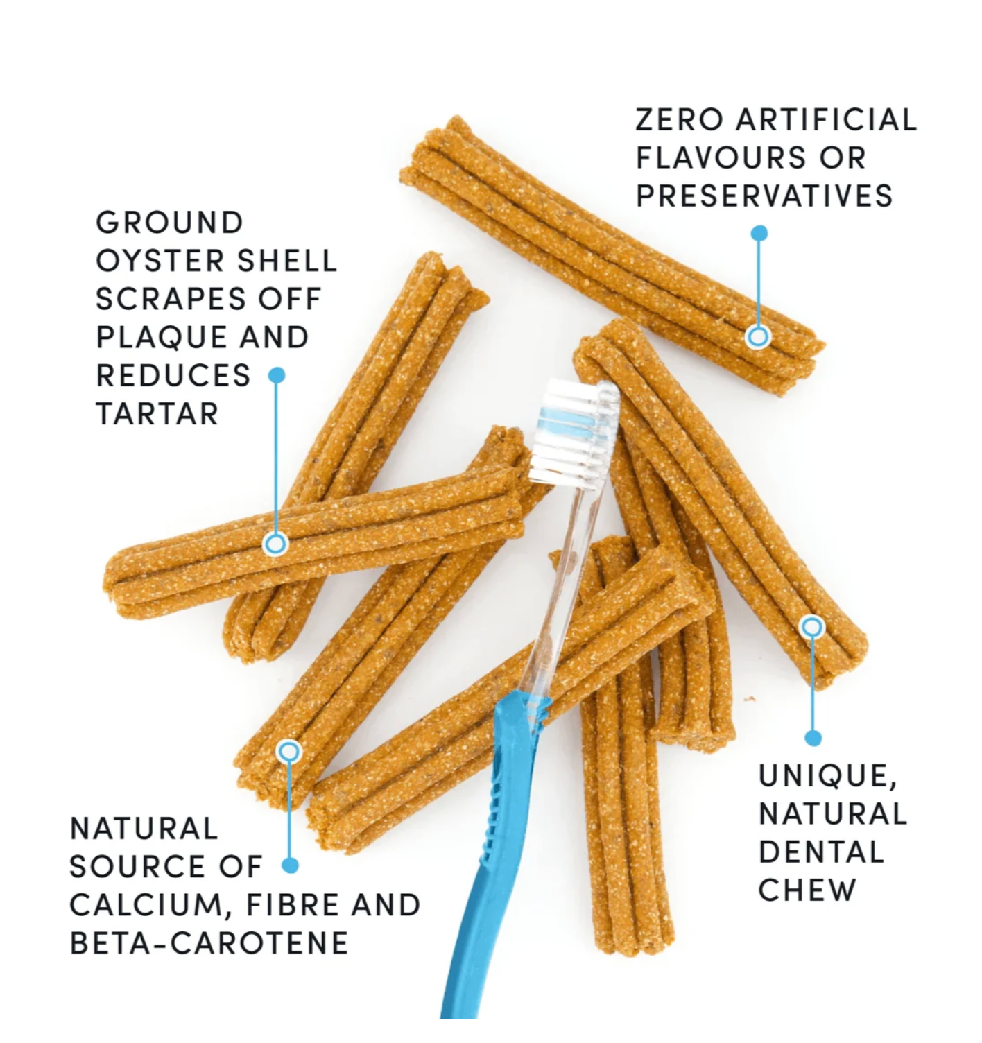 Crumps Naturals Plaque Busters Pumpkin Spice Dental Sticks