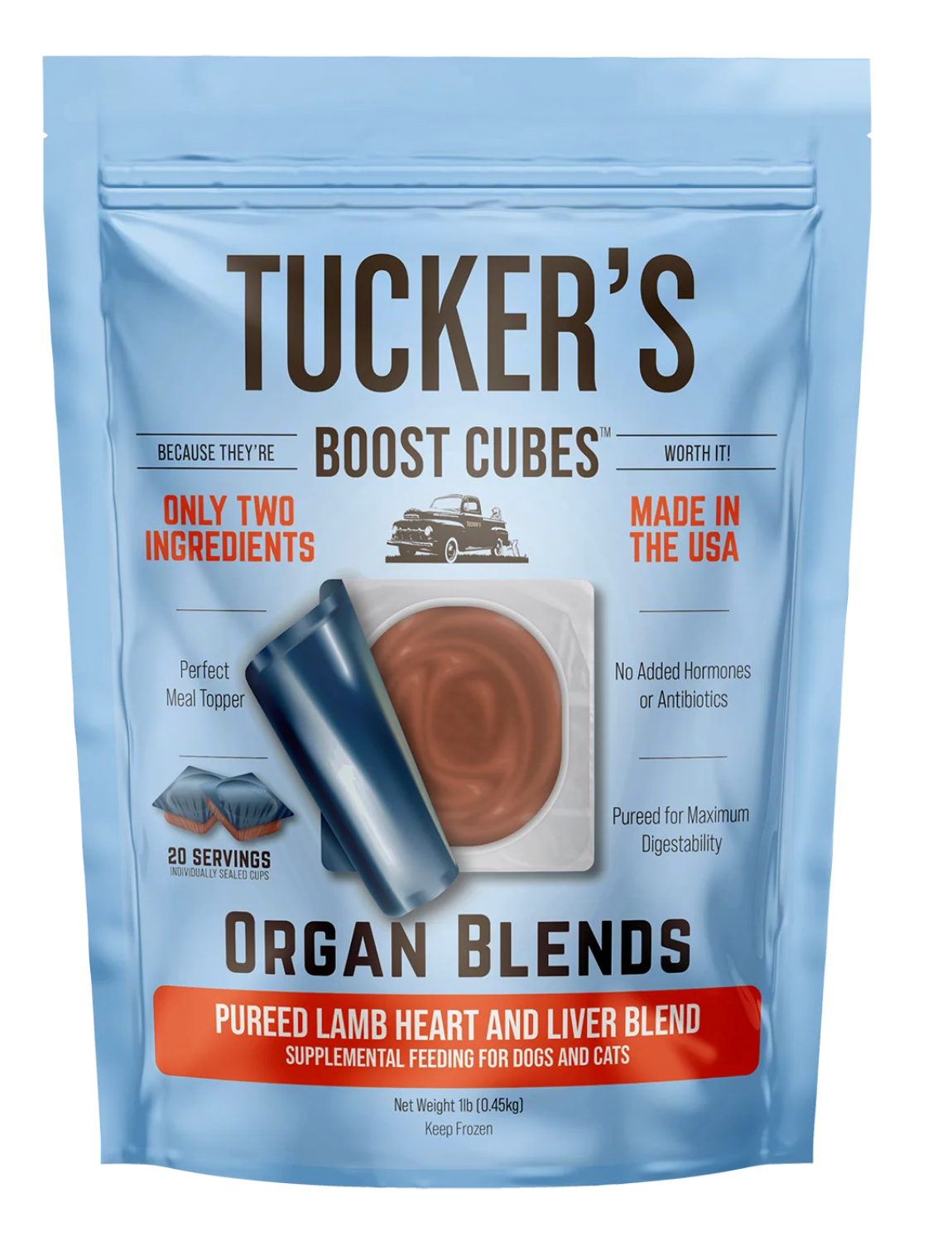 Tucker's Organ Blend Lamb Heart & Liver Boost Cubes