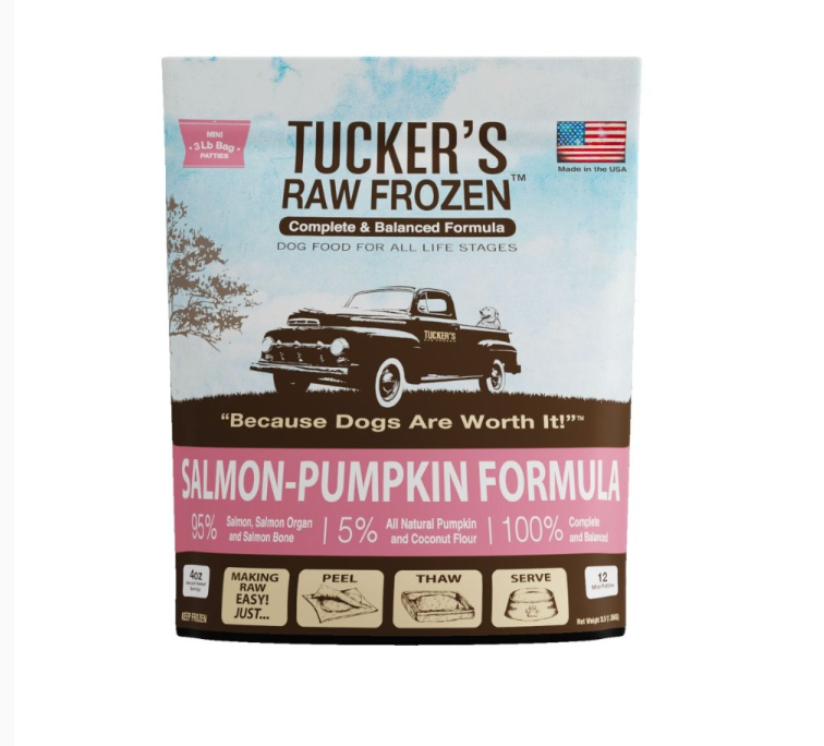 Tucker's Raw Frozen Dog Food - Salmon & Pumpkin Formula