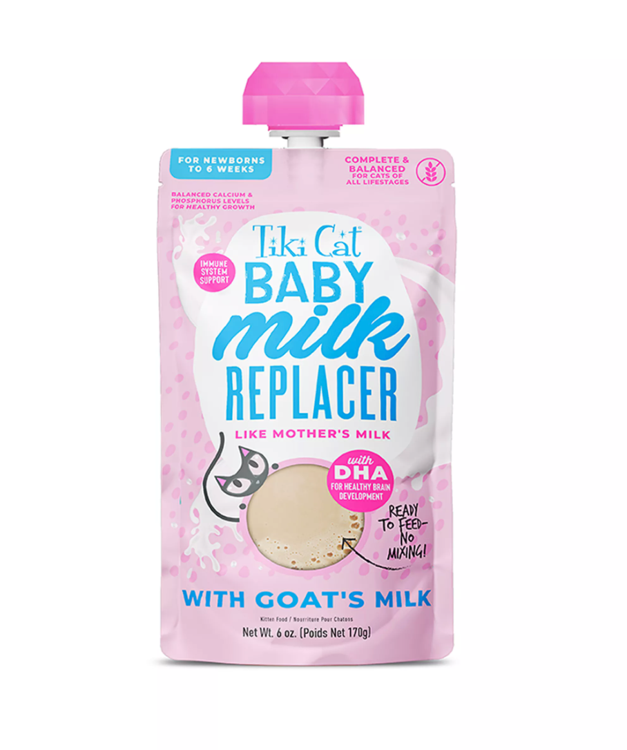 Tiki Cat Baby Milk Replacer Goat Milk Pouch 6 oz