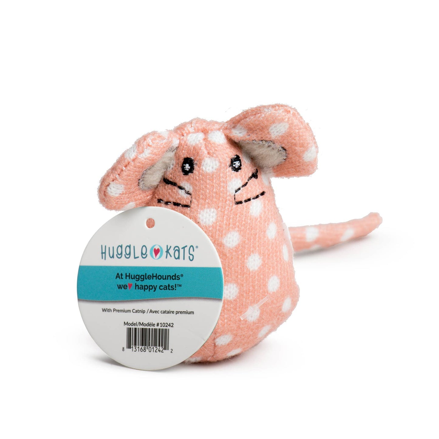 HuggleKats® PolkaDot Mice Cat Toys Counter Bucket