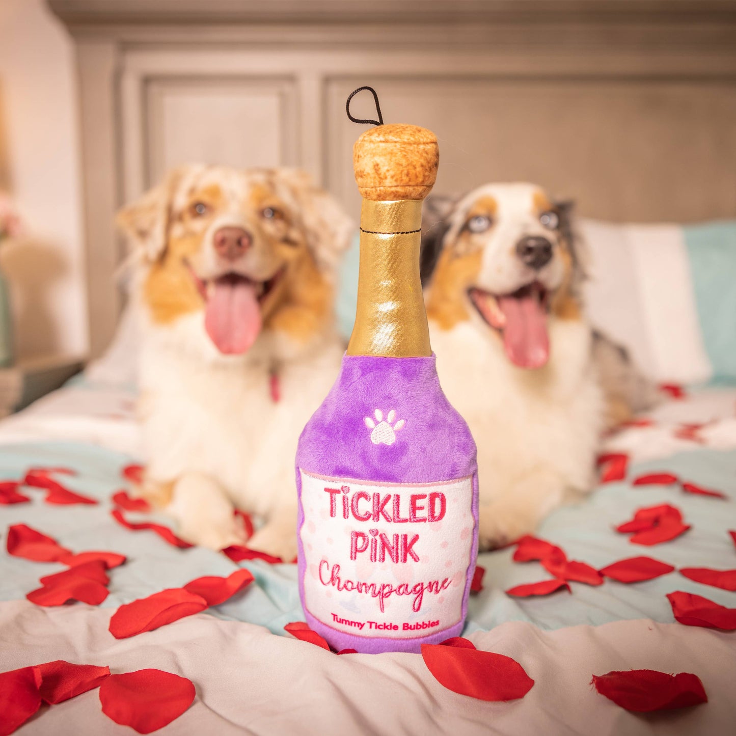 Tickled Pink Chompagne Dog Toy