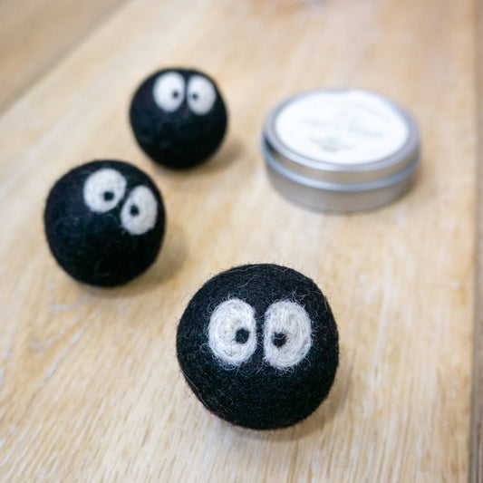 Mini Soot Sprites, Earth, and Bee Eco Toys