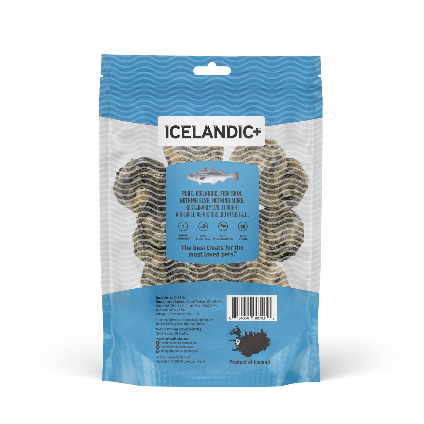 Cod Skin Rolls Dog Treats