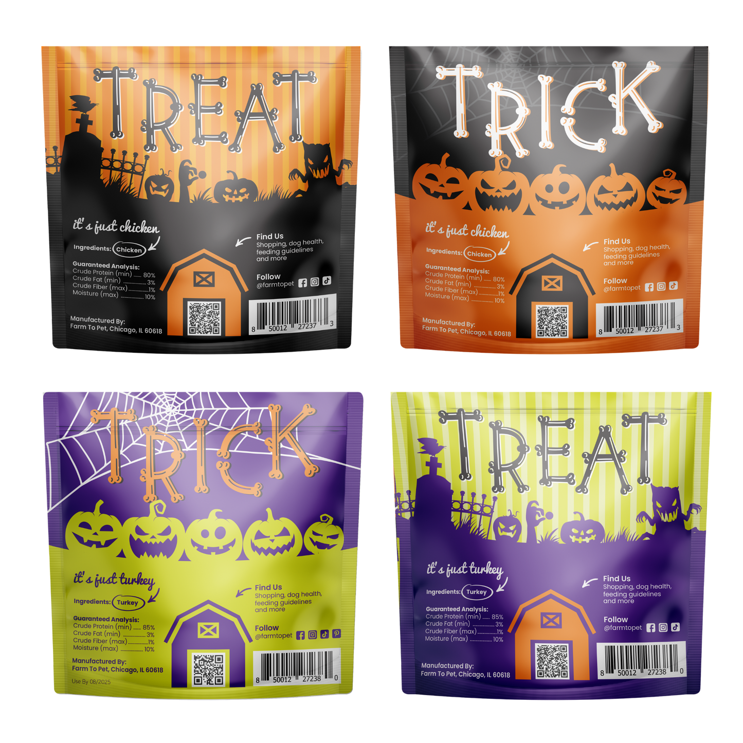 Halloween Dog Treat Snack Pack