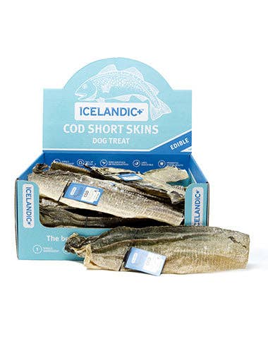100% Wild-Caught Icelandic Cod Skin Chews