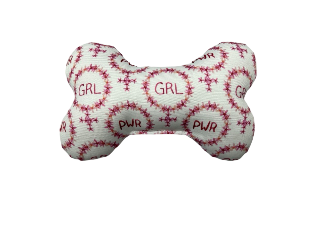 Girl Power Bone Dog Toy