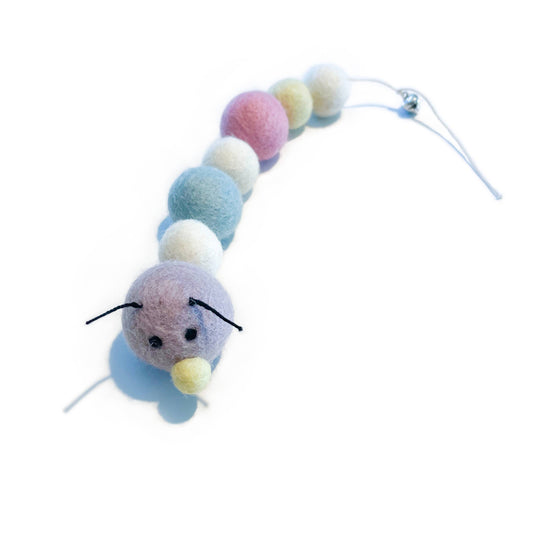 CANDY Caterpillar Eco Wool Toys (pastel colors)
