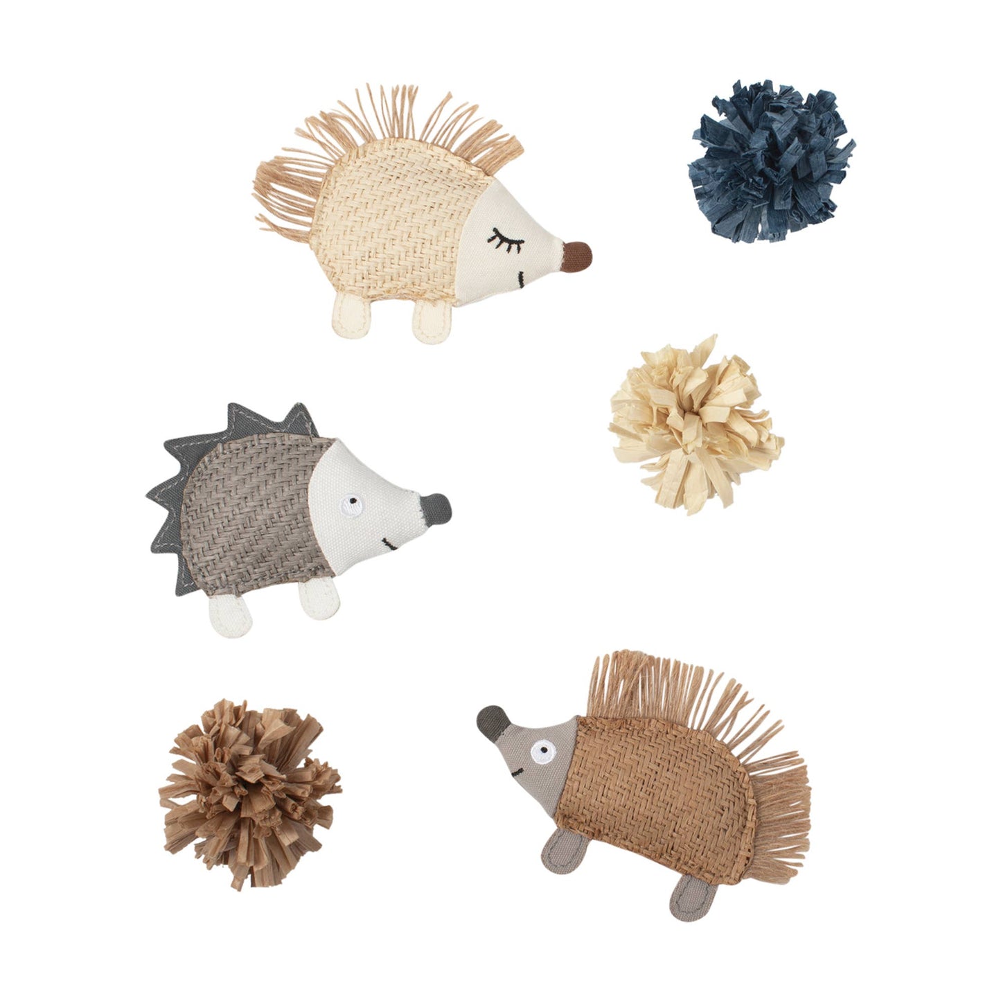 Quill Be Alright Hedgehog Cat Toy set of 6