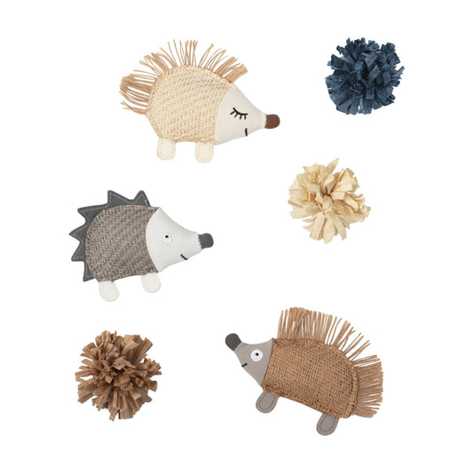 Quill Be Alright Hedgehog Cat Toy set of 6