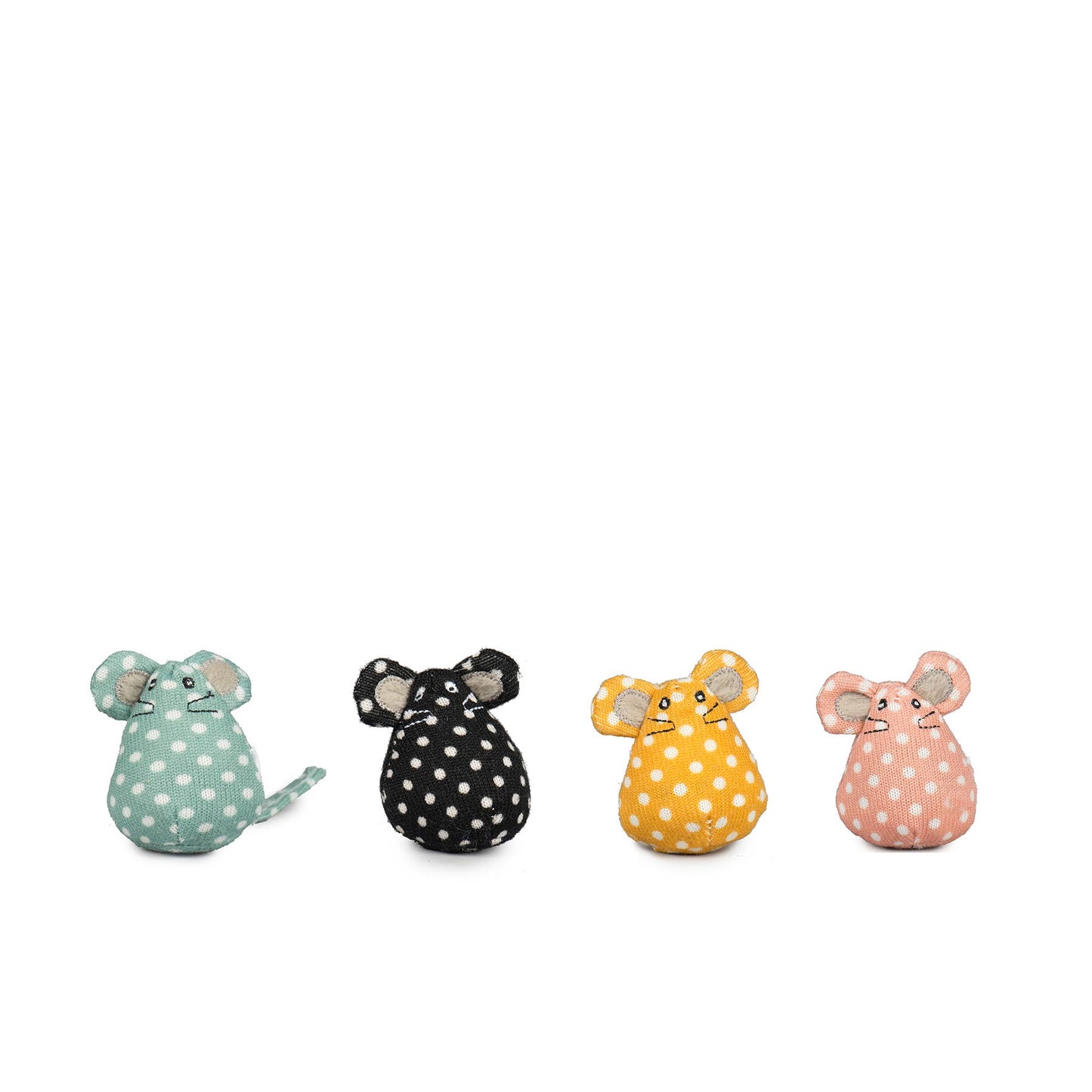 HuggleKats® PolkaDot Mice Cat Toys Counter Bucket