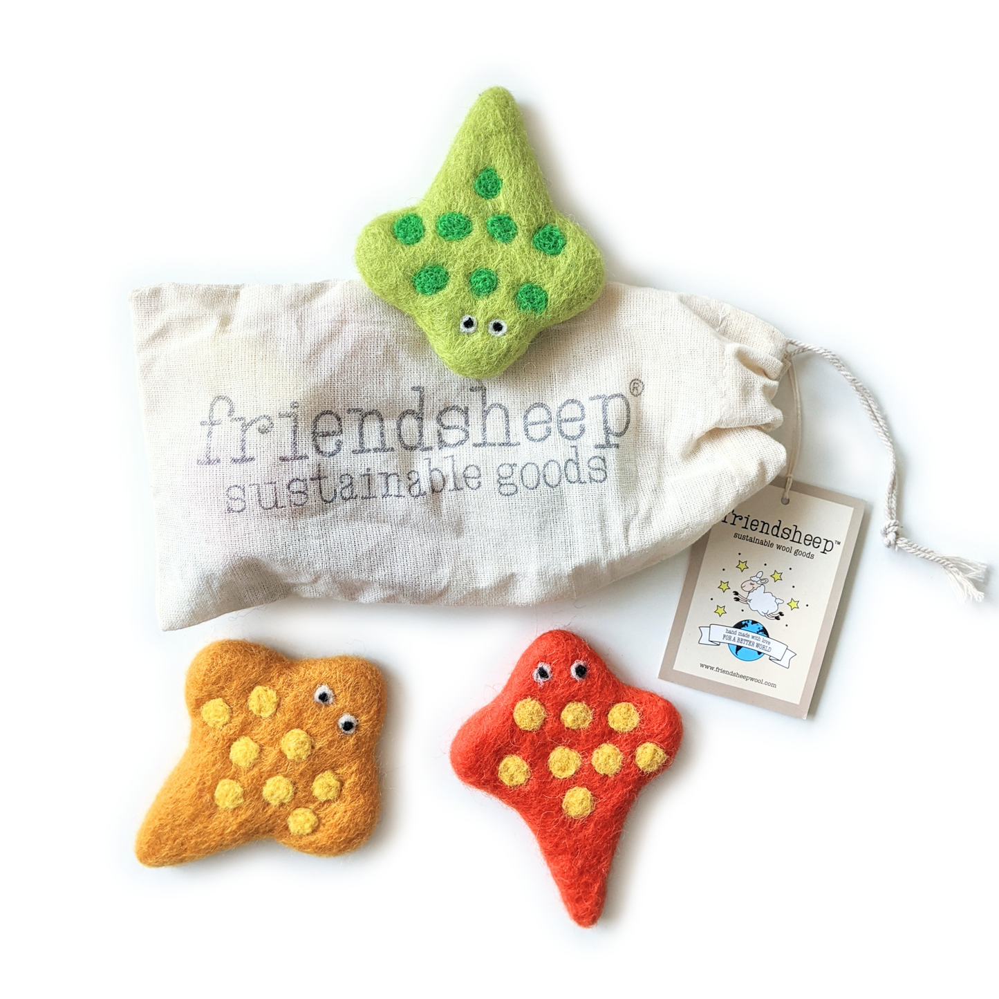 Stingray Eco Wool Pet Toys