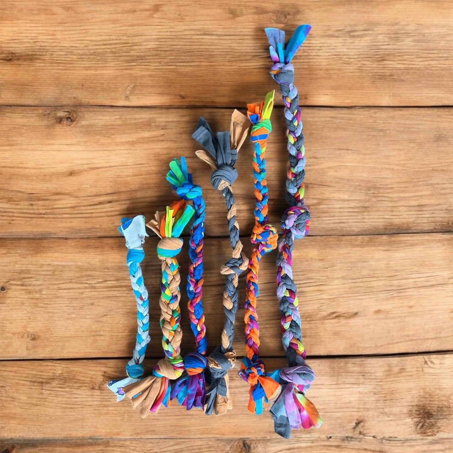 Upcycled Dog Tug Toys