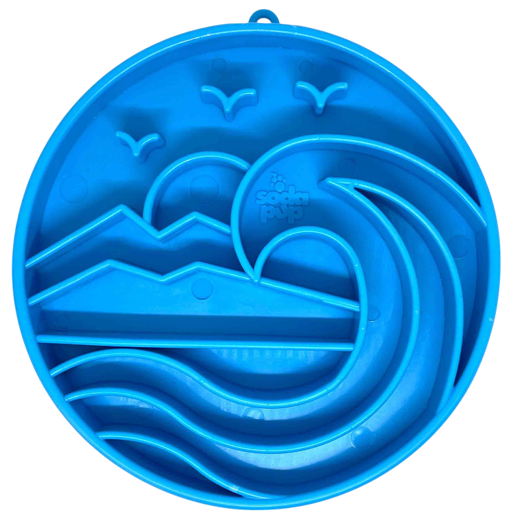 Baja Design eTray Enrichment Slow Feeder Tray for Dogs - Light Blue