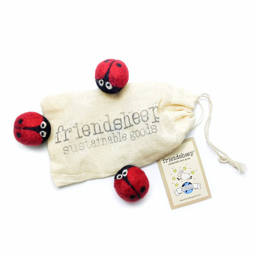 Gina the Ladybug Eco Wool Pet Toys