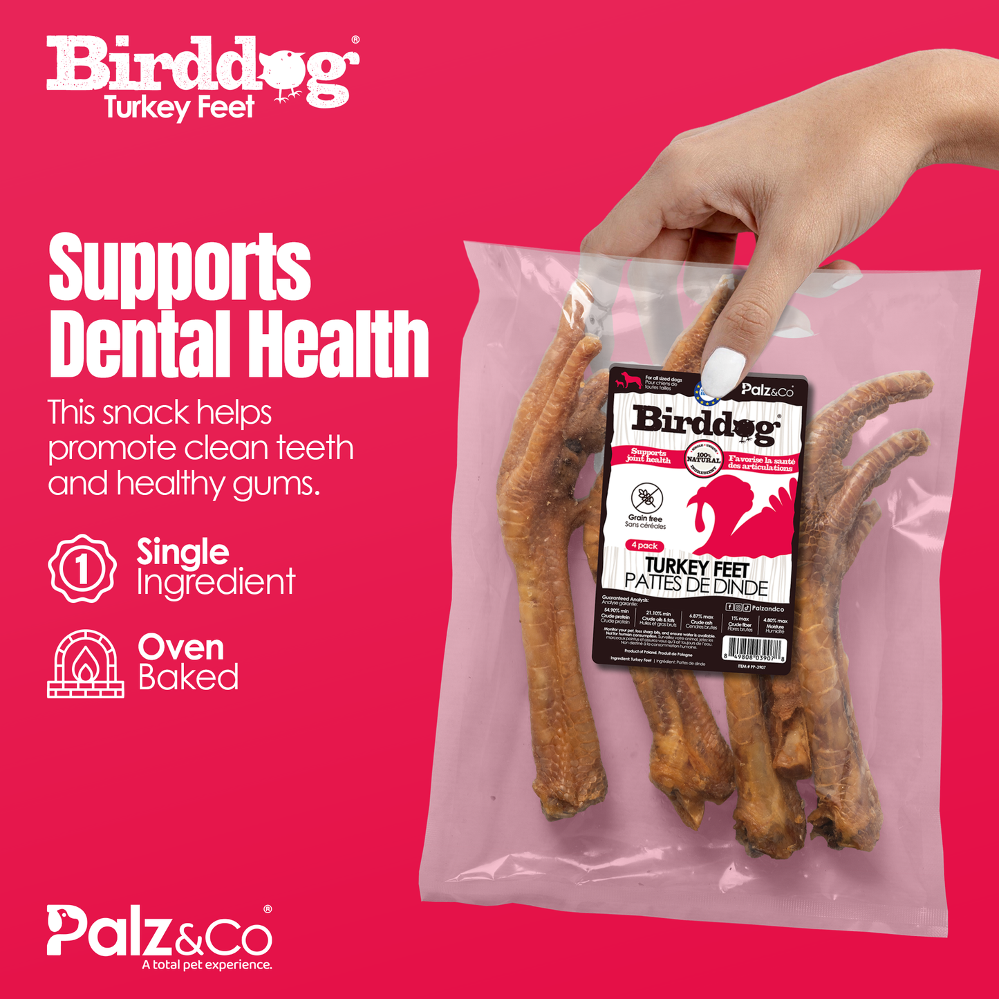 Birddog Turkey Feet - Pack of 4