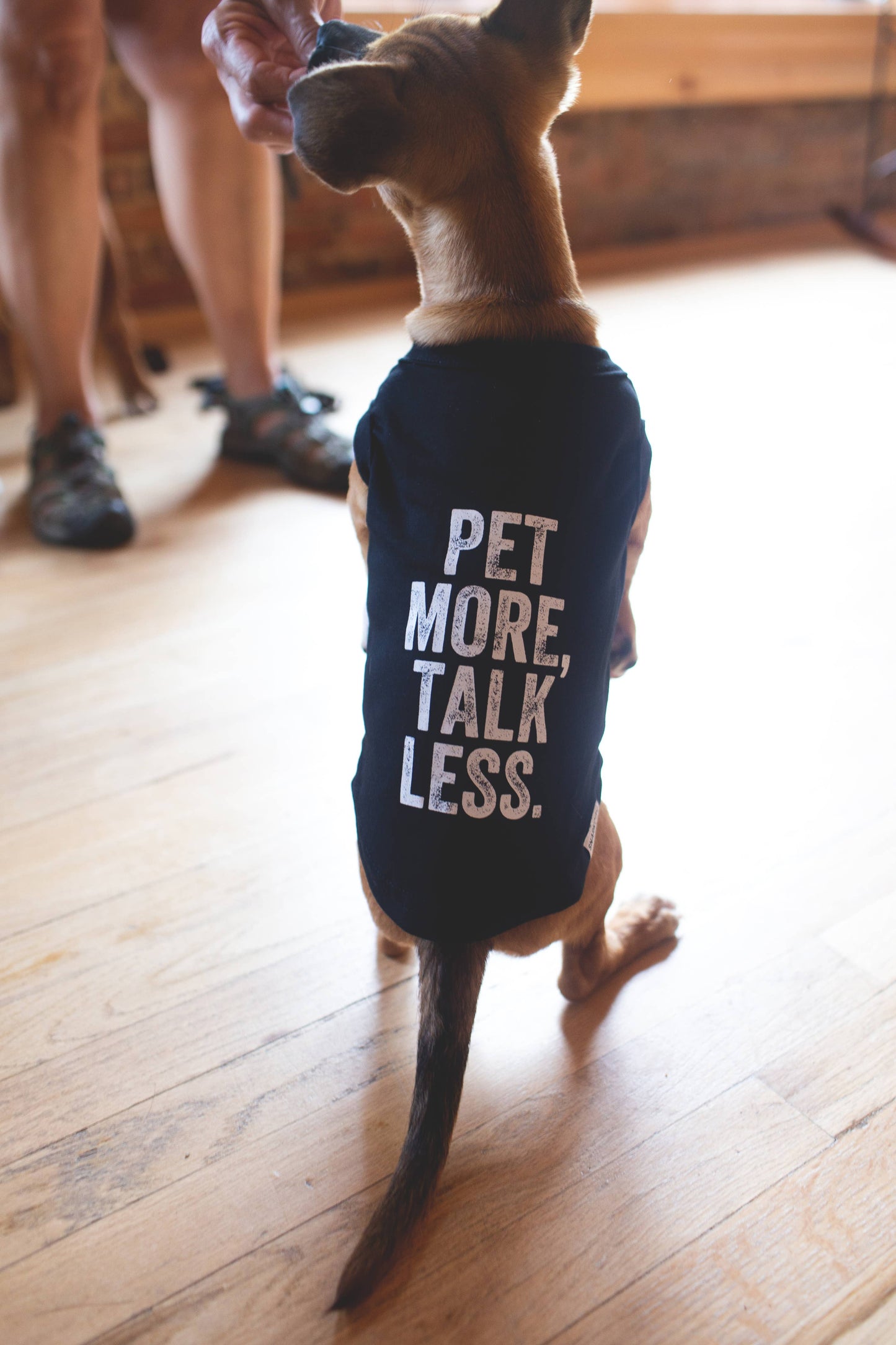 "Pet More Talk Less" Pet Tee