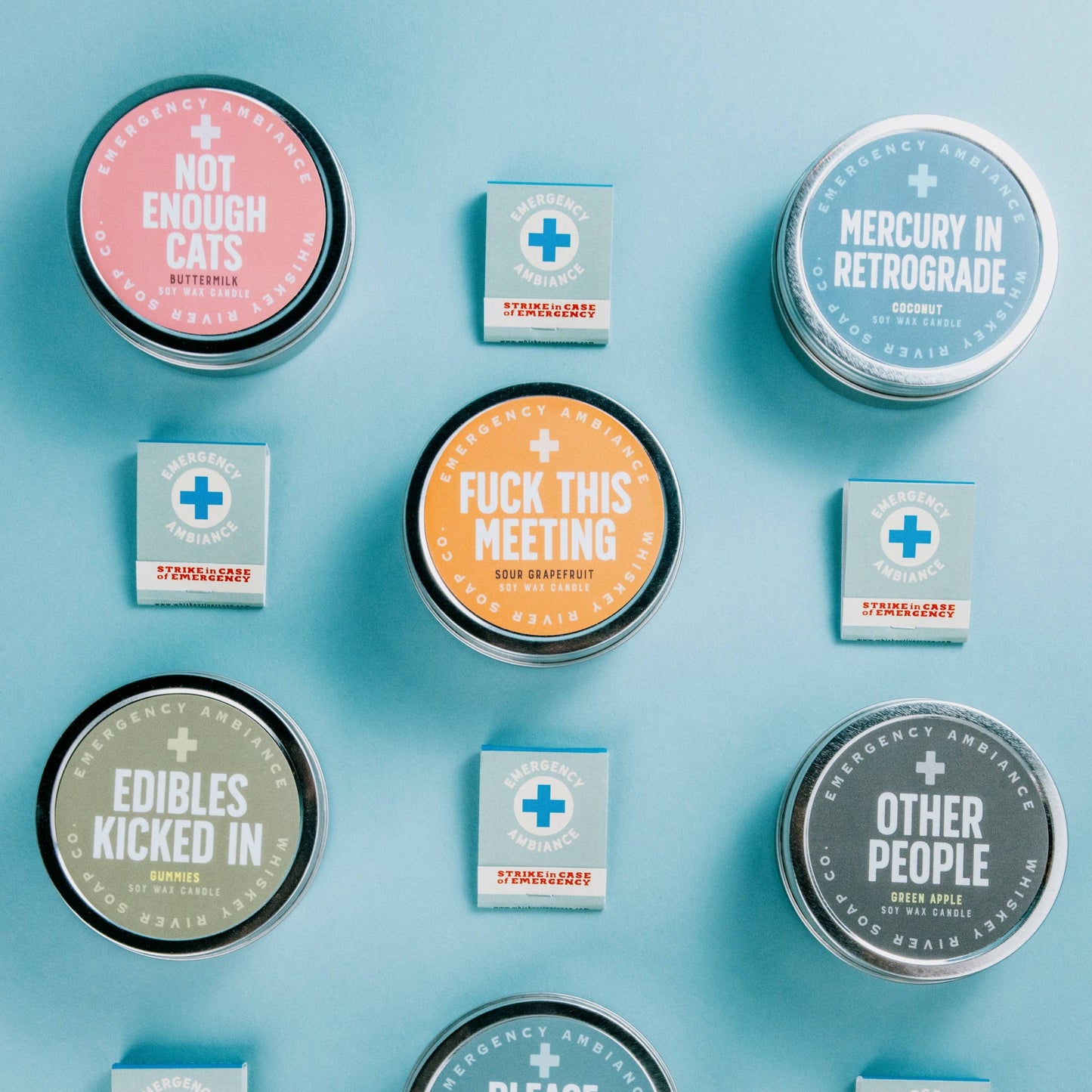 Not Enough Cats Emergency Ambiance Travel Tin | Funny Candle
