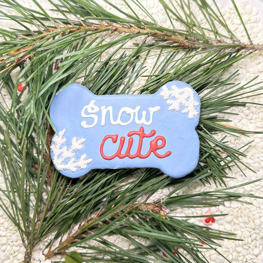 Dog Cookie Winter Snow Cute Bone
