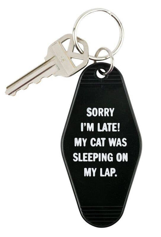 Sorry I'm Late Keychain