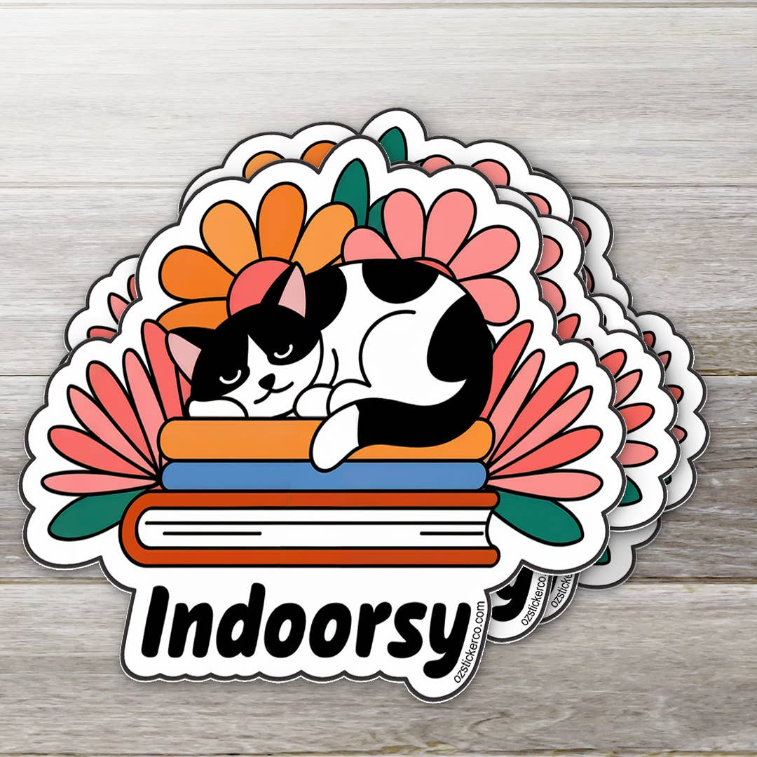 Indoorsy Cat Sticker