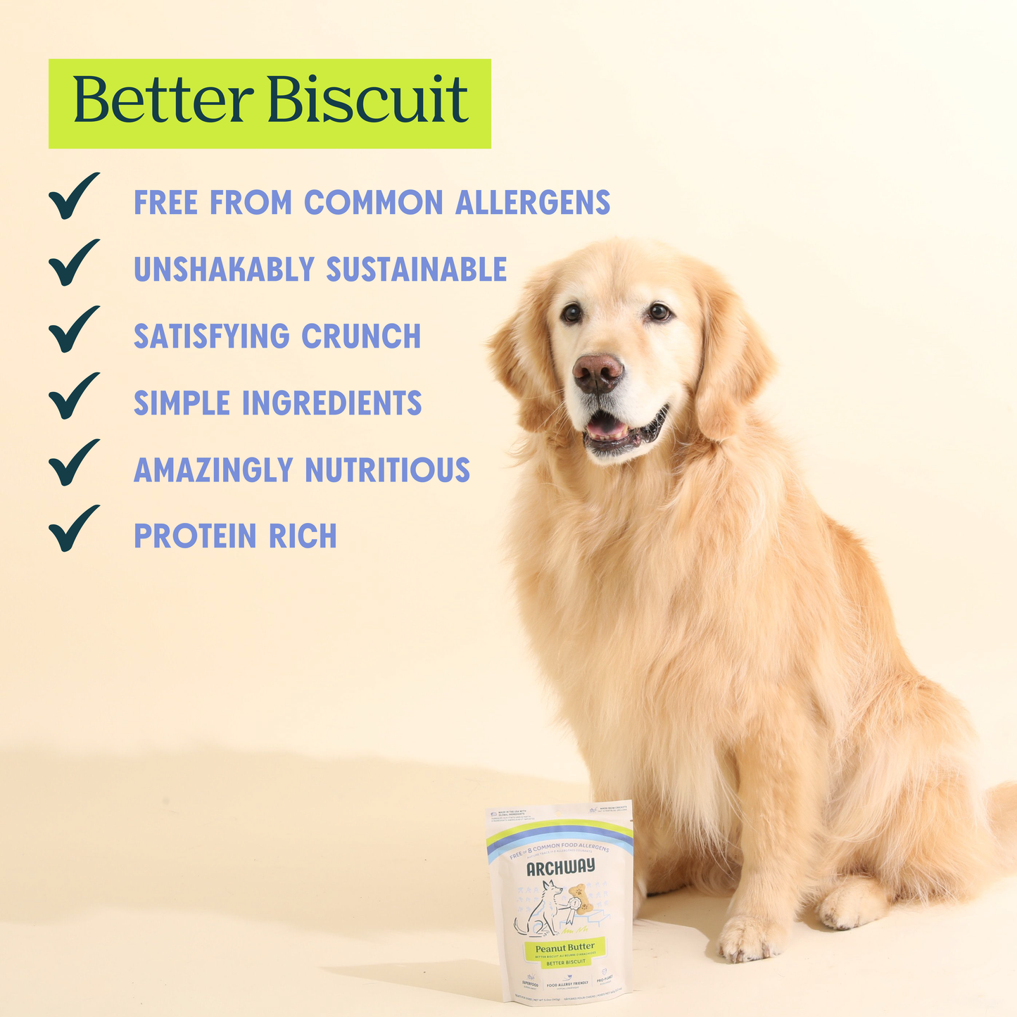 Better Biscuit Hypoallergenic Eco-Friendly Crunchy Dog Treat