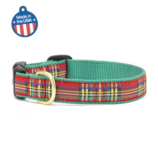 Christmas Sparkle Plaid Collar by Up Country