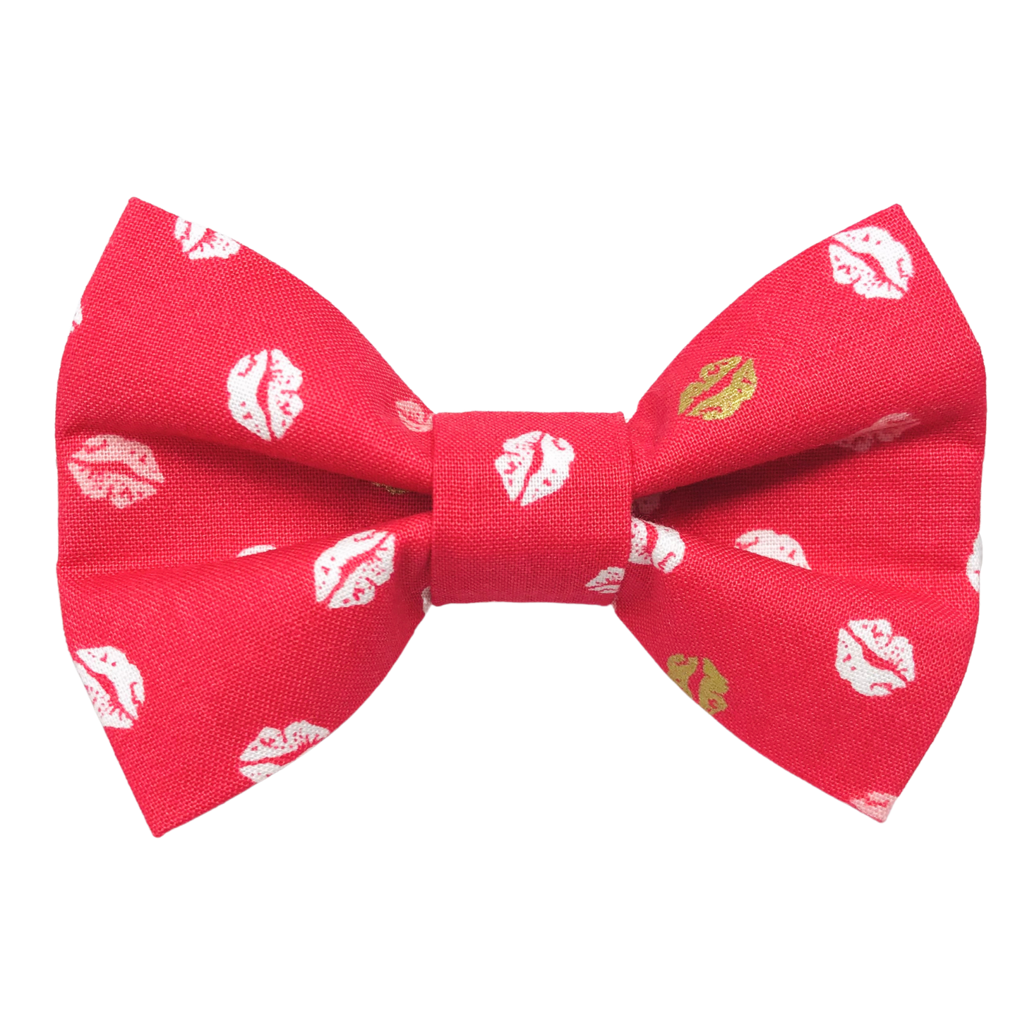 Pink Lips Pet Bow Tie for Valentine's Day