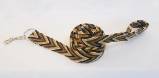 Brown Handmade Wayuu Dog Leash