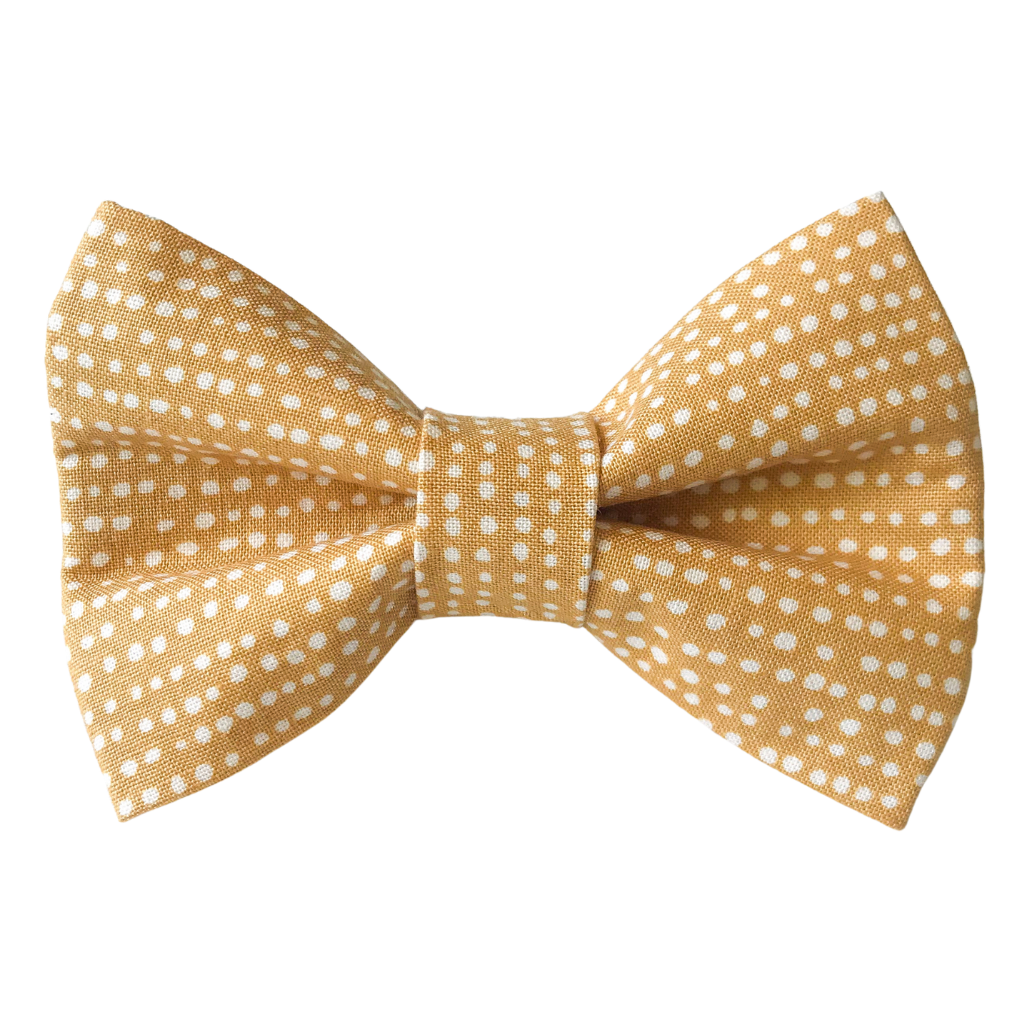 Tan and White Dot Pet Bow Tie for Spring and Summer