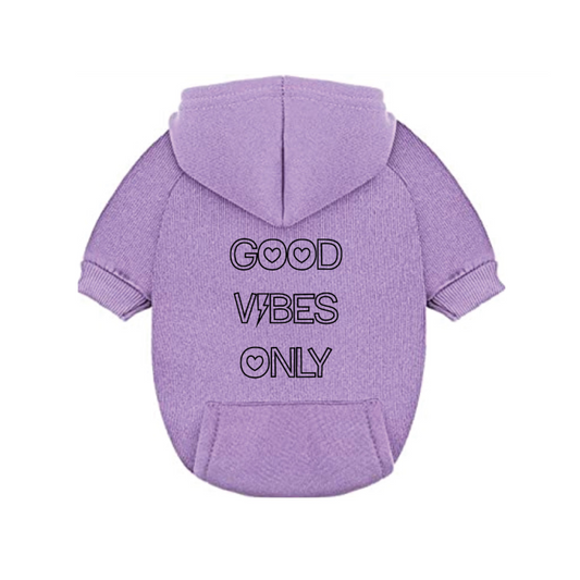 Good Vibes Only Lighting Bolt Dog Hoodie