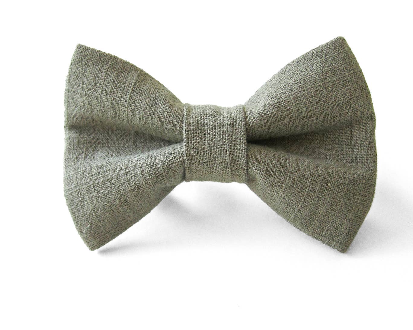 Green Linen Pet Bowtie