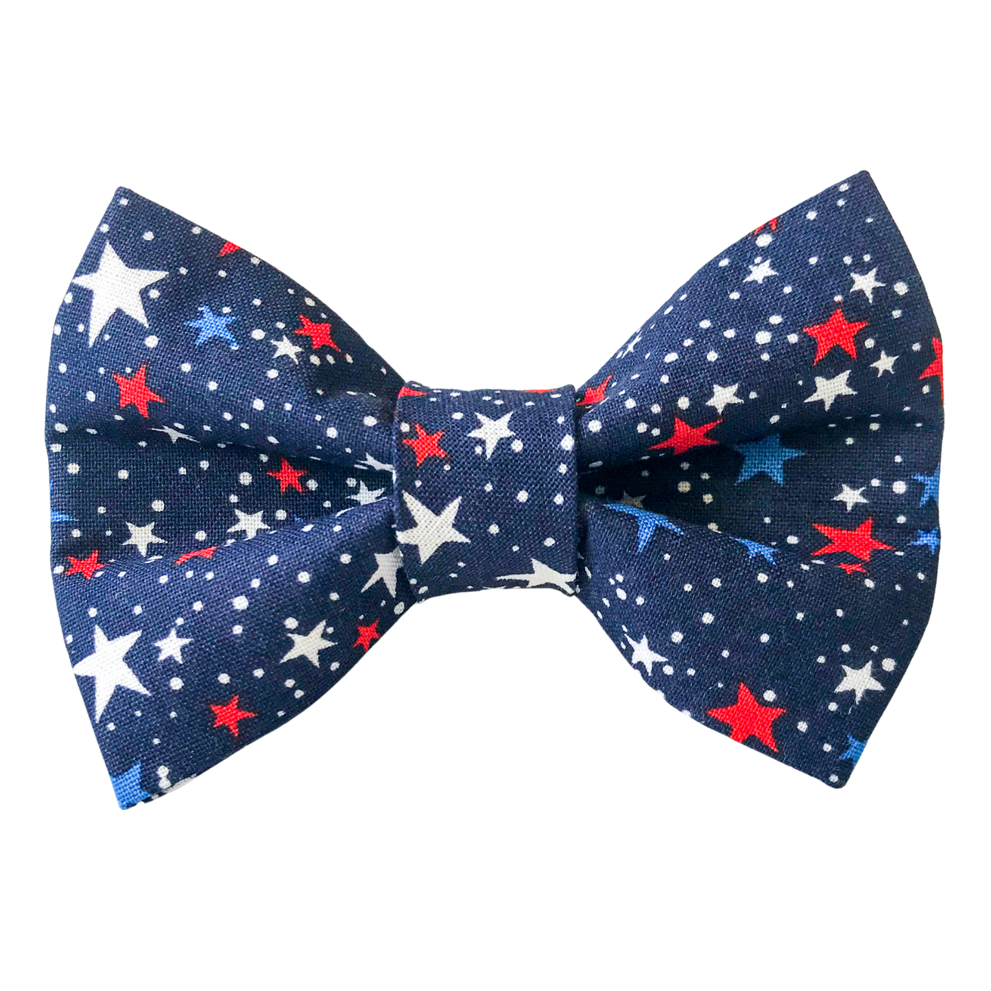 Patriotic Stars Pet Bowtie for Fourth of July & Memorial Day
