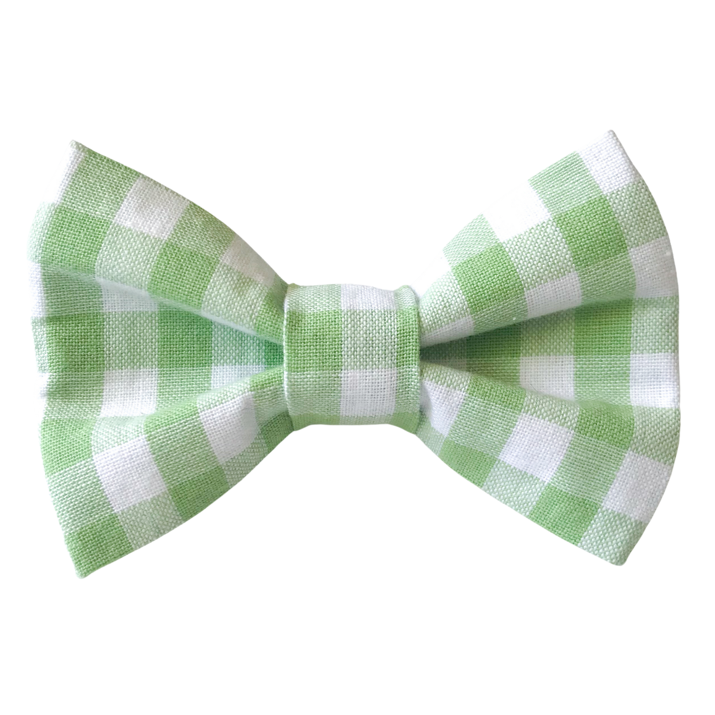 Green and White Check Pet Bowtie for Spring and Summer