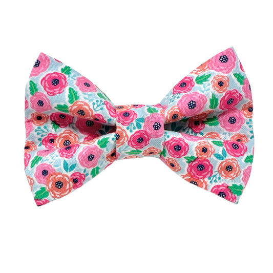 Floral Pet Bow Tie for Spring